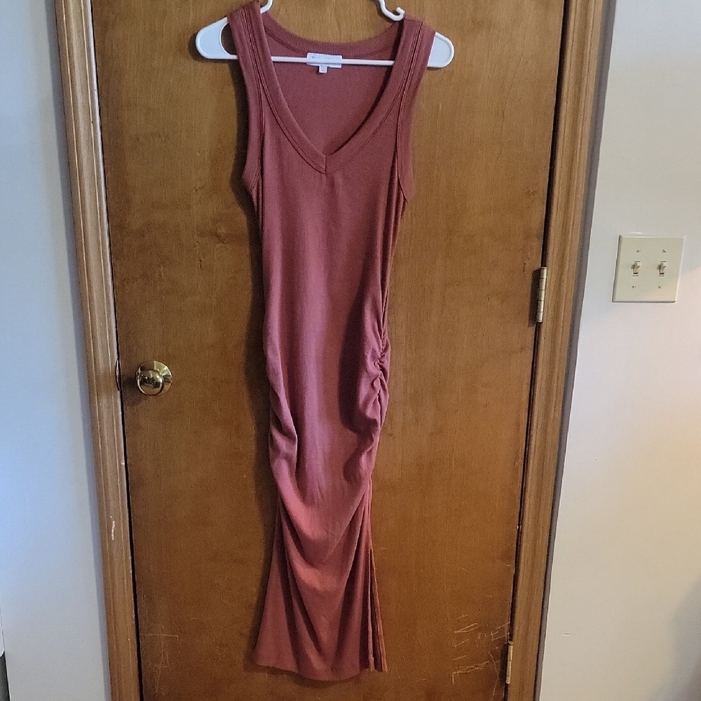 Sleeveless Rust Dress